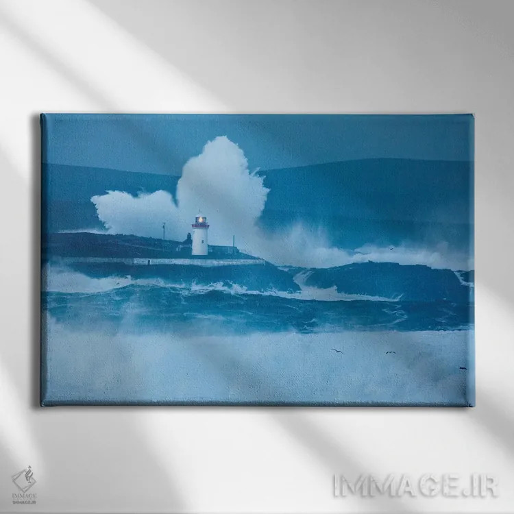 تابلو امواج کوبنده اول، خلیج برودهاون، شهرستان مایو، استان کوناکت، جمهوری ایرلند اثر گارث مککورمک - نمای روبهرو روی دیوار