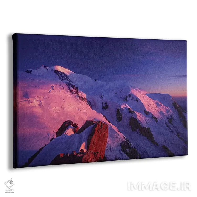 تابلو درخشش آلپن بر فراز مونبلان (آلپ فرانسه) اثر گارث مککورمک - نمای پرسپکتیو محصول