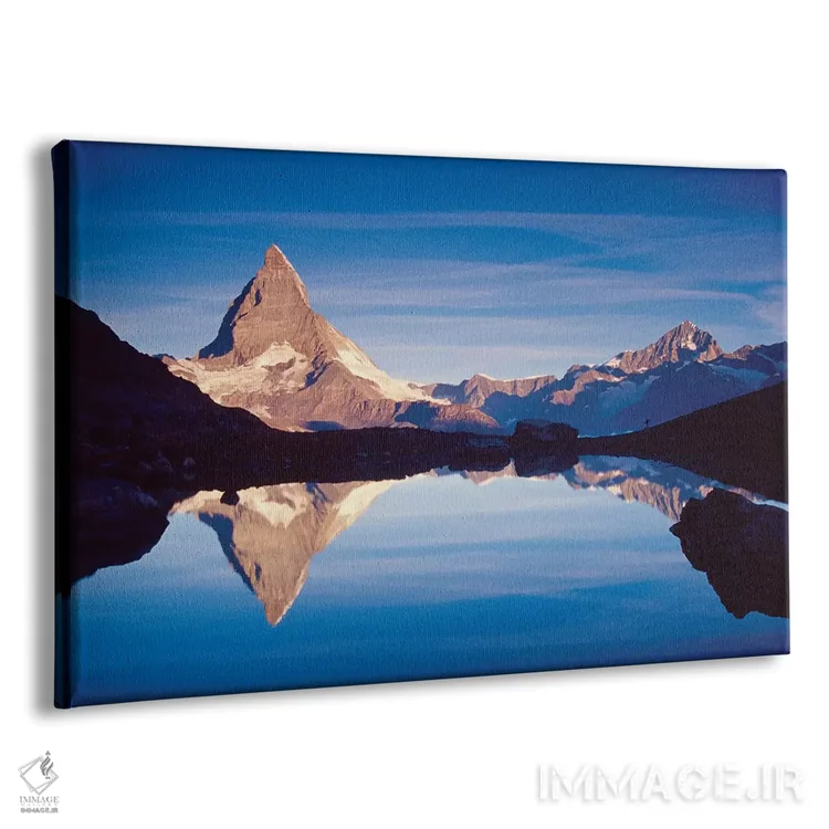 تابلو بازتاب سپیدهدم ماترهورن، دریاچه ریفل، کانتون وله، سوئیس اثر گارث مککورمک - نمای پرسپکتیو محصول