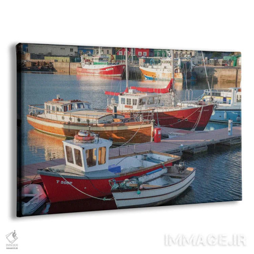 تابلو قایقهای ماهیگیری اول، بندر باورگل، شهرستان کری، استان مانستر، جمهوری ایرلند اثر گارث مککورمک - نمای پرسپکتیو محصول