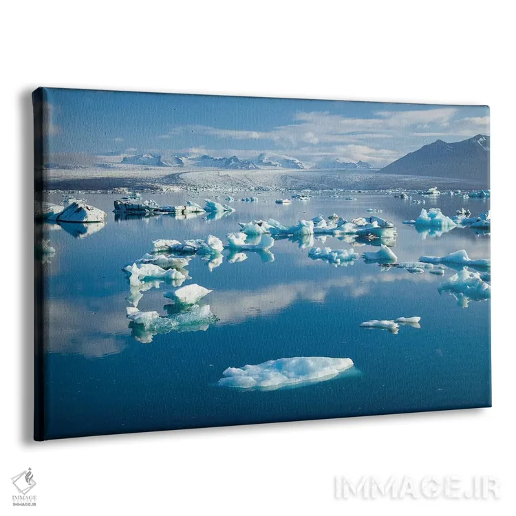 تابلو کوه یخی دوم، دریاچه یخچالی جوکولسارلون، پارک ملی واتنایوکول، سودورلند، ایسلند اثر گارث مککورمک - نمای پرسپکتیو محصول