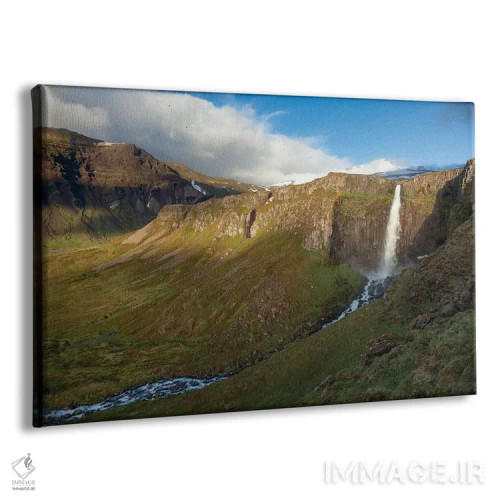 تابلو آبشار گروندارفوس، گروندارفیوردور، شبهجزیره اسنافلسنس، وستورلند، ایسلند اثر گارث مککورمک - نمای پرسپکتیو محصول