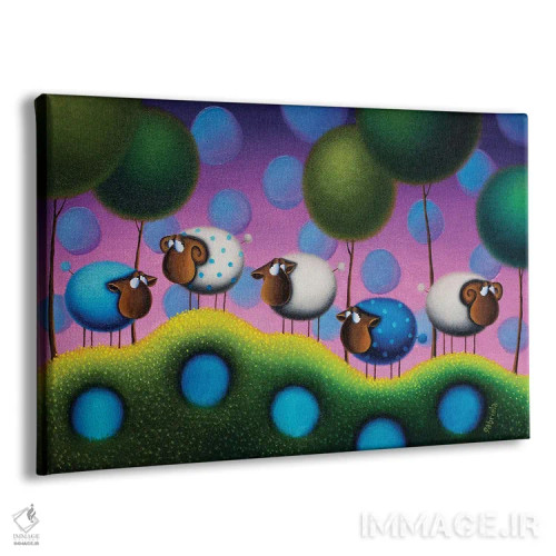 تابلو رؤیاهای شیرین اثر گابریلا الگعفری - نمای پرسپکتیو محصول