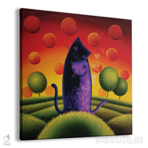 تابلو حس پروانهای اثر گابریلا الگعفری - نمای پرسپکتیو محصول