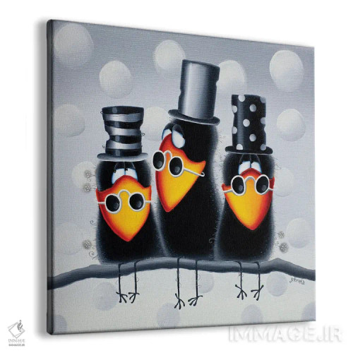 تابلو خانواده اثر گابریلا الگعفری - نمای پرسپکتیو محصول