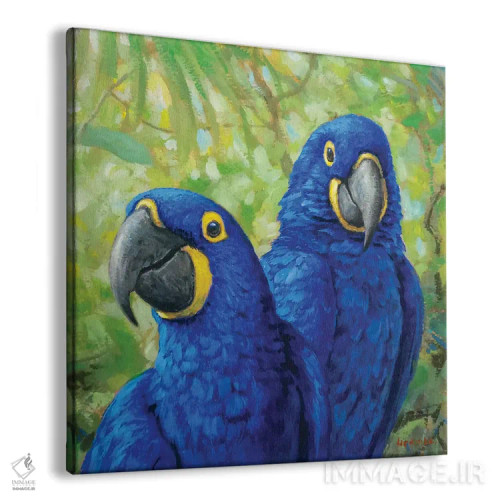 تابلو شادمانی آبی اثر گابریل هرمیدا - نمای پرسپکتیو محصول