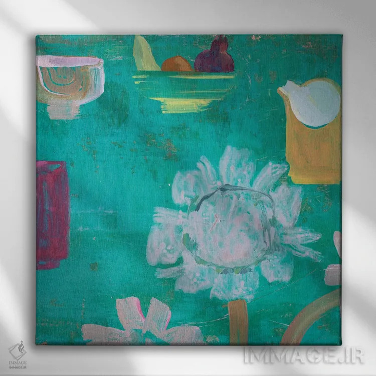 تابلو میز سبز اثر گابریلا باکینگهام - نمای روبهرو روی دیوار