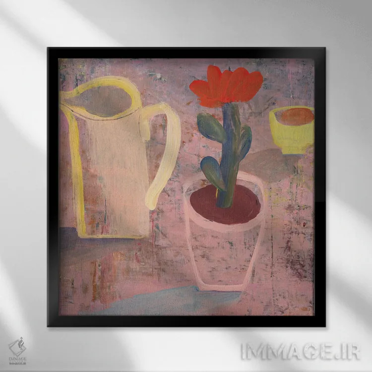 تابلو سلام به تو! اثر گابریلا باکینگهام - نمای قابدار مشکی