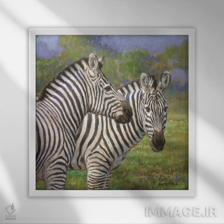 تابلو آزاد در ساوانا ۲ اثر گابریل هرمیدا - نمای قابدار سفید