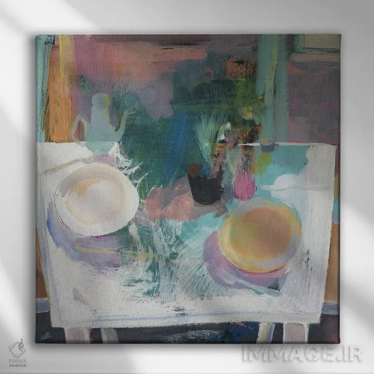 تابلو ناهار اسطوخودوس اثر گابریلا باکینگهام - نمای روبهرو روی دیوار