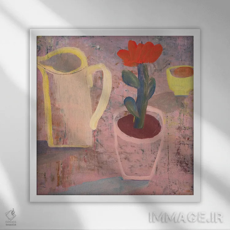 تابلو سلام به تو! اثر گابریلا باکینگهام - نمای قابدار سفید