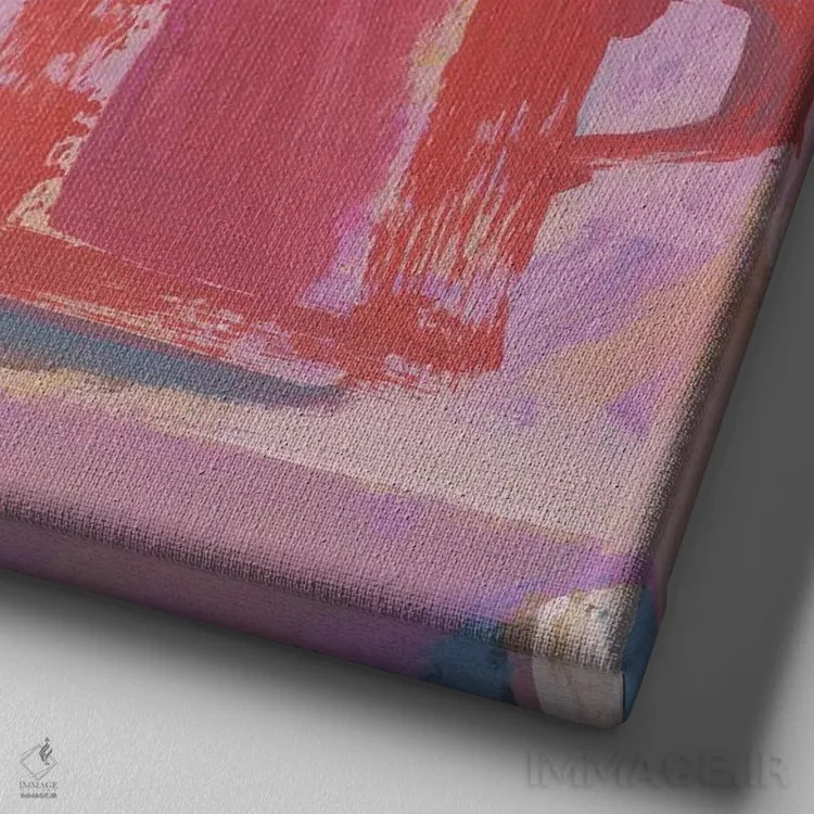 تابلو شگفتی لیمویی اثر گابریلا باکینگهام - نمای نزدیک بافت بوم