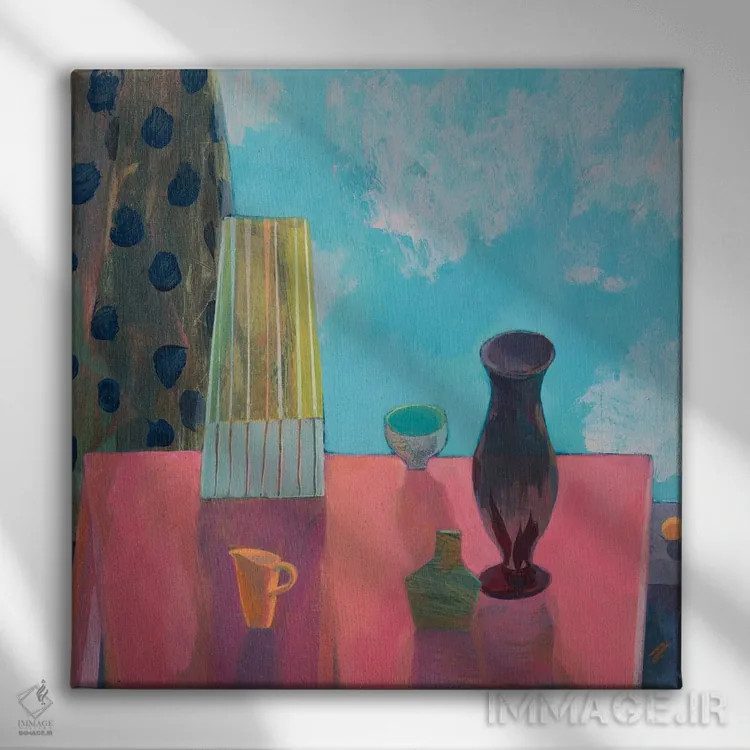 تابلو بیایید فرار کنیم اثر گابریلا باکینگهام - نمای روبهرو روی دیوار