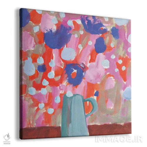 تابلو گلهای آبی کبالت اثر گابریلا باکینگهام - نمای پرسپکتیو محصول