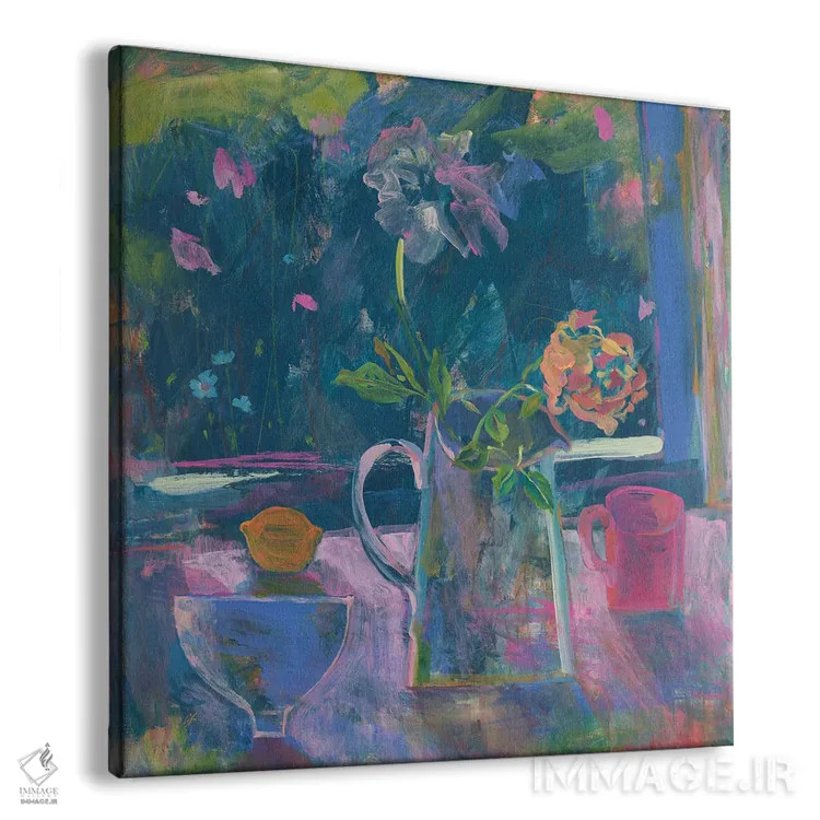 تابلو کاسه آبی اثر گابریلا باکینگهام - نمای پرسپکتیو محصول