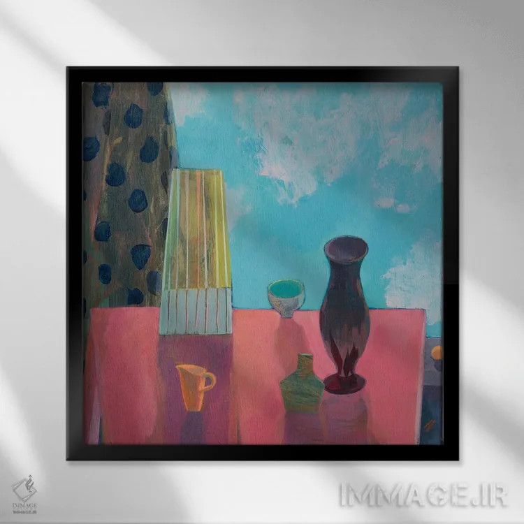 تابلو بیایید فرار کنیم اثر گابریلا باکینگهام - نمای قابدار مشکی