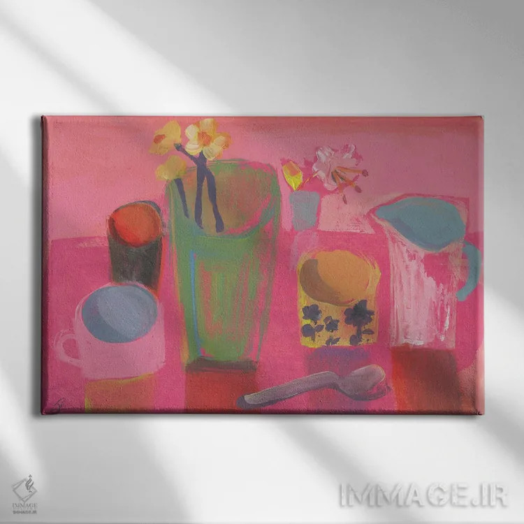 تابلو پیش از مهمانی اثر گابریلا باکینگهام - نمای روبهرو روی دیوار