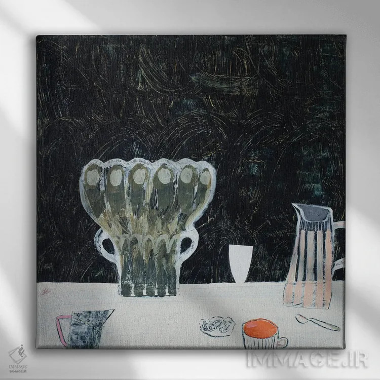 تابلو غریبه مزاحم اثر گابریلا باکینگهام - نمای روبهرو روی دیوار