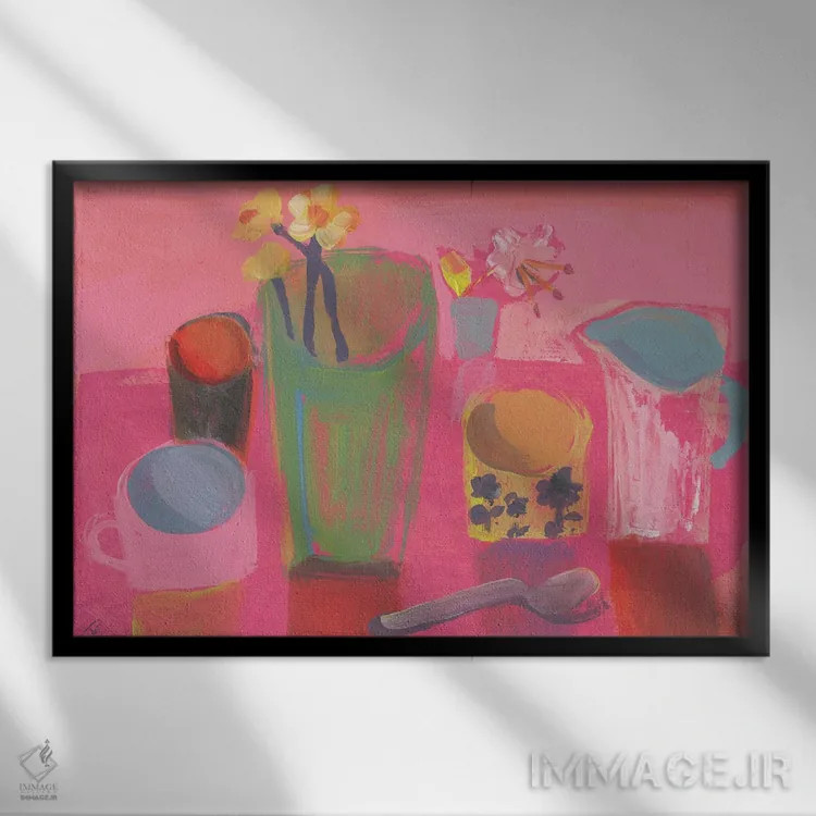 تابلو پیش از مهمانی اثر گابریلا باکینگهام - نمای قابدار مشکی