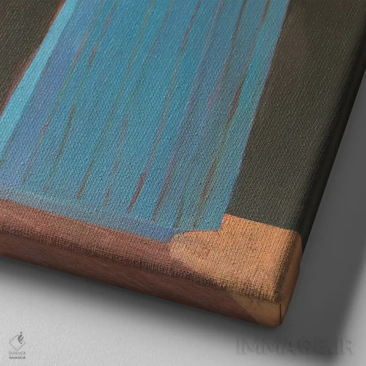 تابلو برخورد کوتاه اثر گابریلا باکینگهام - نمای نزدیک بافت بوم