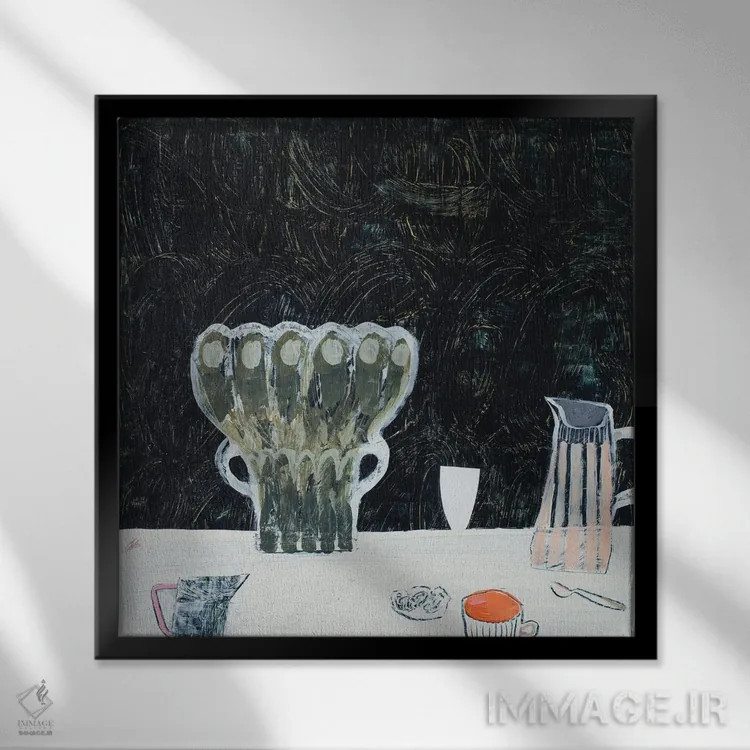 تابلو غریبه مزاحم اثر گابریلا باکینگهام - نمای قابدار مشکی