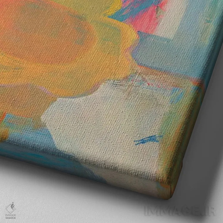 تابلو نمای دریا اثر گابریلا باکینگهام - نمای نزدیک بافت بوم