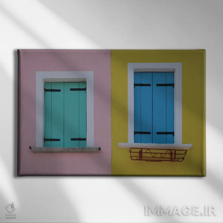 تابلو شطرنج رنگها اثر گیلیارد برسسان - نمای روبهرو روی دیوار