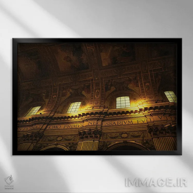 تابلو لحظه آسمانی اثر گیلیارد برسسان - نمای قابدار مشکی