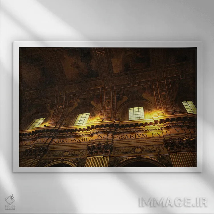 تابلو لحظه آسمانی اثر گیلیارد برسسان - نمای قابدار سفید