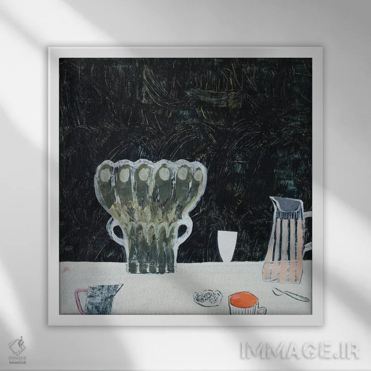 تابلو غریبه مزاحم اثر گابریلا باکینگهام - نمای قابدار سفید