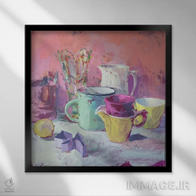 تابلو قالب شیرینی اثر گابریلا باکینگهام - نمای قابدار مشکی