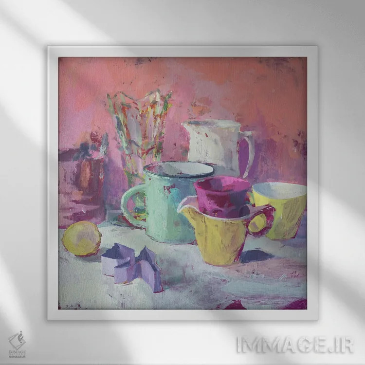 تابلو قالب شیرینی اثر گابریلا باکینگهام - نمای قابدار سفید