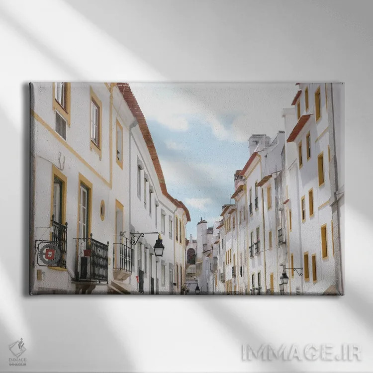 تابلو خیابان آلنتهژو در پرتغال اثر گیلیارد برسسان - نمای روبهرو روی دیوار