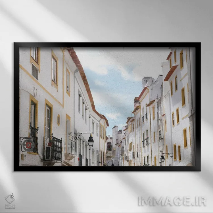 تابلو خیابان آلنتهژو در پرتغال اثر گیلیارد برسسان - نمای قابدار مشکی