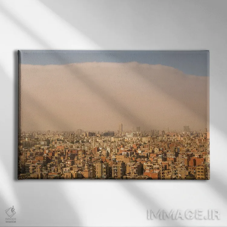 تابلو آسمان قاهره اثر گیلیارد برسسان - نمای روبهرو روی دیوار