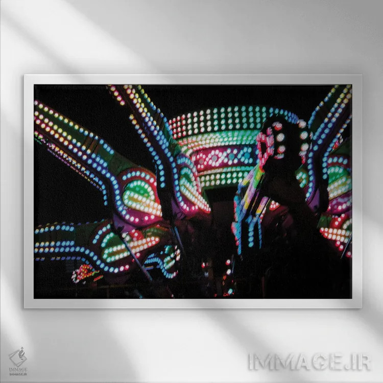 تابلو پارک تفریحی اثر گیلیارد برسسان - نمای قابدار سفید