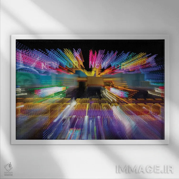 تابلو نیویورک نیویورک(آمریکا) اثر گیلیارد برسسان - نمای قابدار سفید