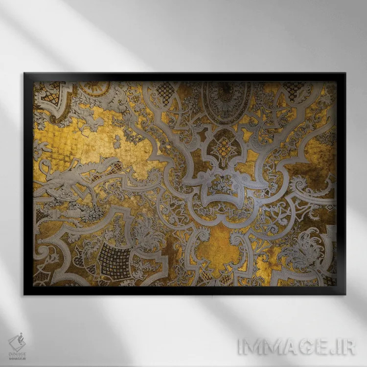 تابلو تور طلایی اثر گیلیارد برسسان - نمای قابدار مشکی