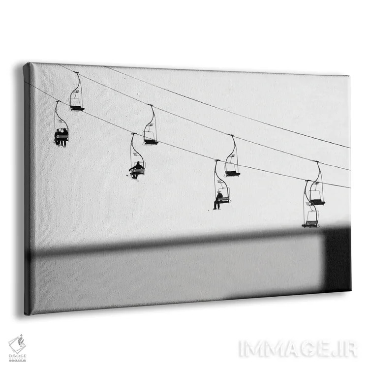 تابلو صحنه اسکی اثر گیلیارد برسسان - نمای پرسپکتیو محصول