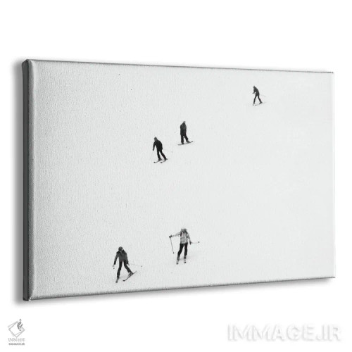 تابلو مینیمالیسم اسکی اثر گیلیارد برسسان - نمای پرسپکتیو محصول