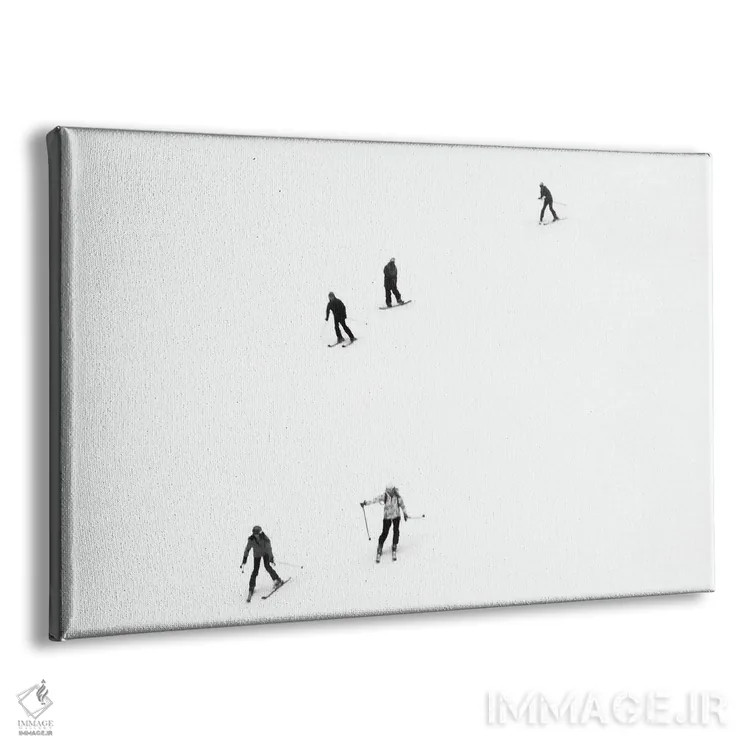 تابلو مینیمالیسم اسکی اثر گیلیارد برسسان - نمای پرسپکتیو محصول