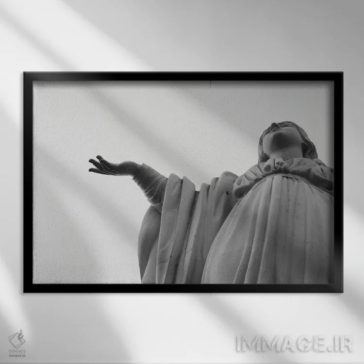 تابلو قدیس مقدس اثر گیلیارد برسسان - نمای قابدار مشکی