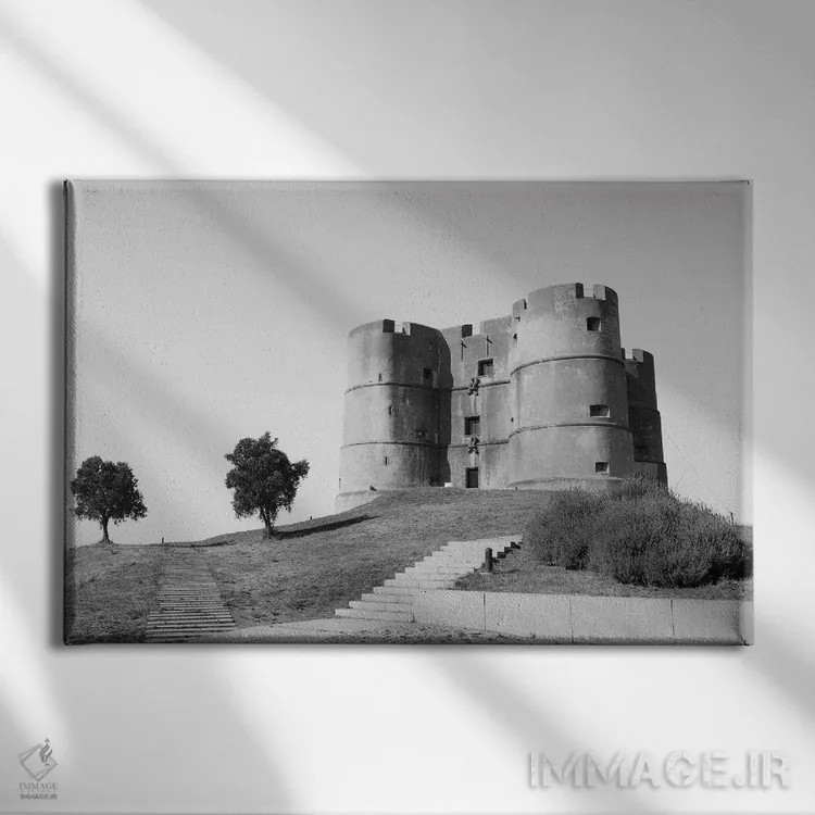 تابلو قلعه اورامونته اثر گیلیارد برسسان - نمای روبهرو روی دیوار