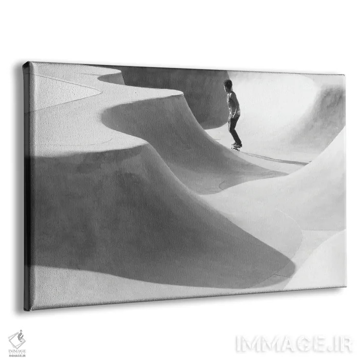 تابلو اسکیتباز زیر ماه اثر گیلیارد برسسان - نمای پرسپکتیو محصول