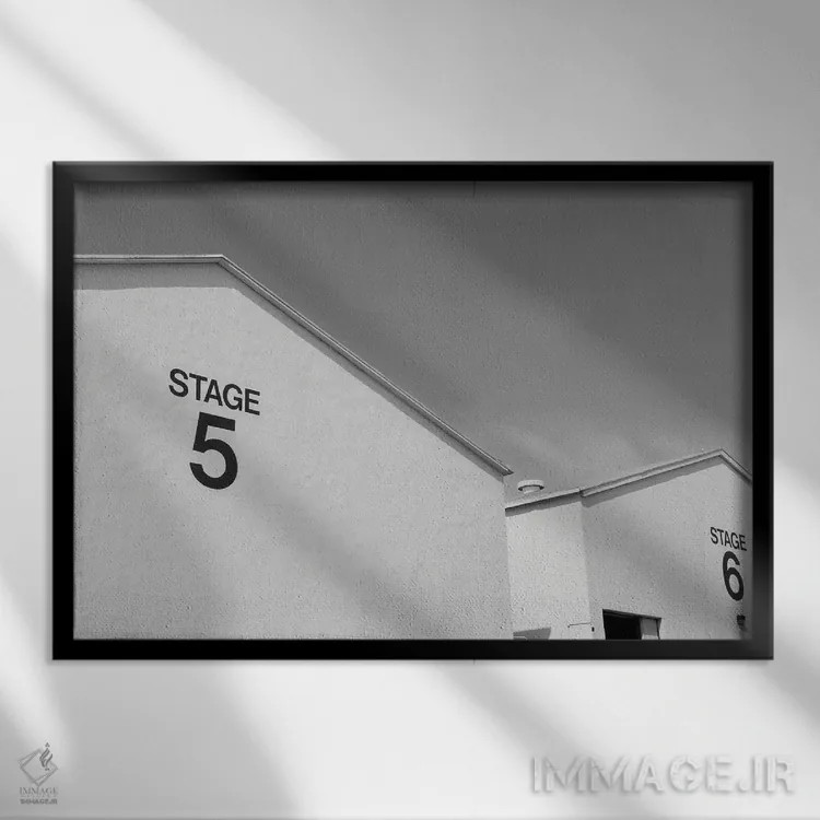 تابلو استودیوهای پارامونت اثر گیلیارد برسسان - نمای قابدار مشکی