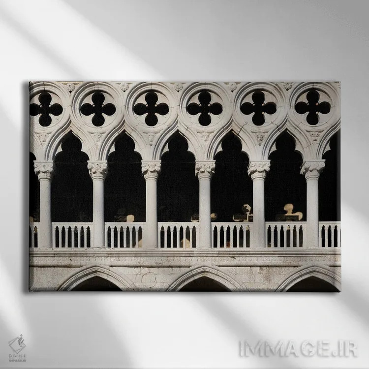 تابلو ستونهای ونیز ۲ اثر گیلیارد برسسان - نمای روبهرو روی دیوار