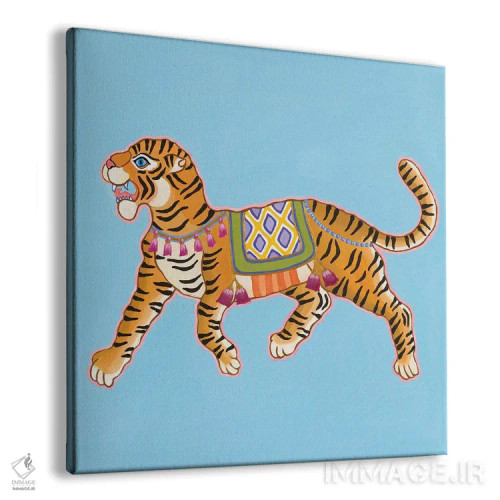 تابلو ببر باستانی چینی ۱ اثر گرین ارکید بوتیک (بوتیک هنری) - نمای پرسپکتیو محصول