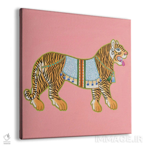 تابلو ببر باستانی چینی ۴ اثر گرین ارکید بوتیک (بوتیک هنری) - نمای پرسپکتیو محصول