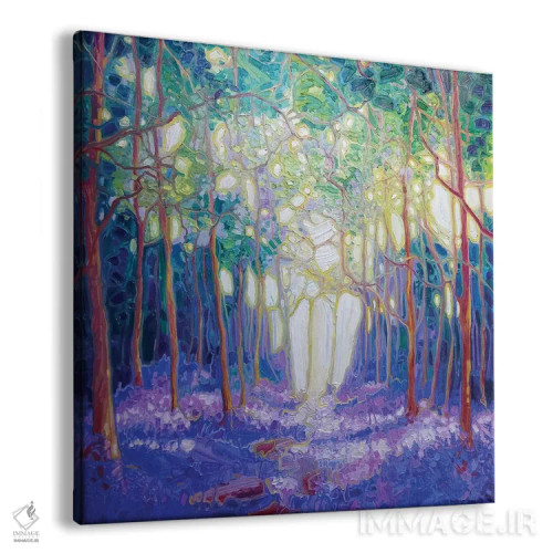 تابلو فرار از میان جنگل گلهای زنگولهای اثر گیل بوستامانته - نمای پرسپکتیو محصول