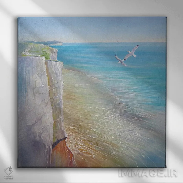 تابلو منظره دریایی سیفورد اثر گیل بوستامانته - نمای روبهرو روی دیوار